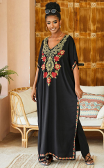 Caftan_De_Plage_Noir_Caftan_Noir_Caftan_Marocain_Caftan_Plage_Robe_De_Plage_Miss-Burkini