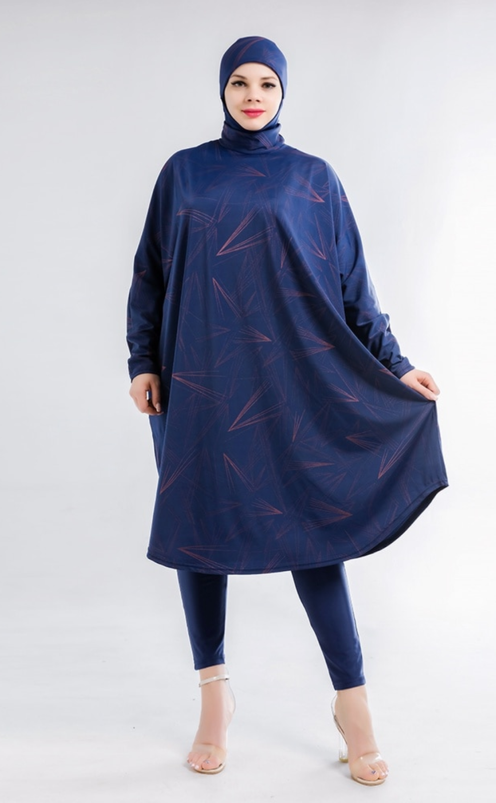 Burkini 3 Pièces Femme - Manches Courtes, Modeste Et Anti-UV - Maillot De Bain Islamique