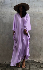 robe de plage longue - robe de plage rose - robe de plage chic - robe de plage bohème - Miss Burkini