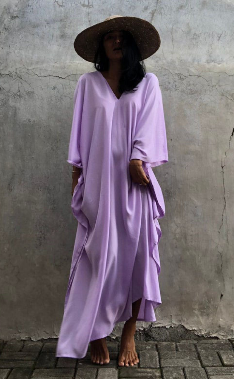 robe de plage longue - robe de plage rose - robe de plage chic - robe de plage bohème - Miss Burkini